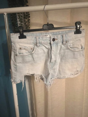 Pull & Bear denim shorts, blue turquoise, size M 38 10
