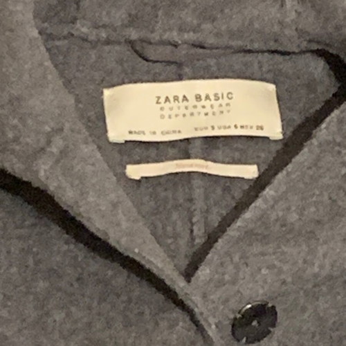 Wool coat Zara grey like new, size Small