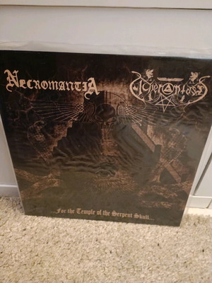 Necromantia / Acherontas ...For The Temple Of The Serpent Skull grey vinyl mint