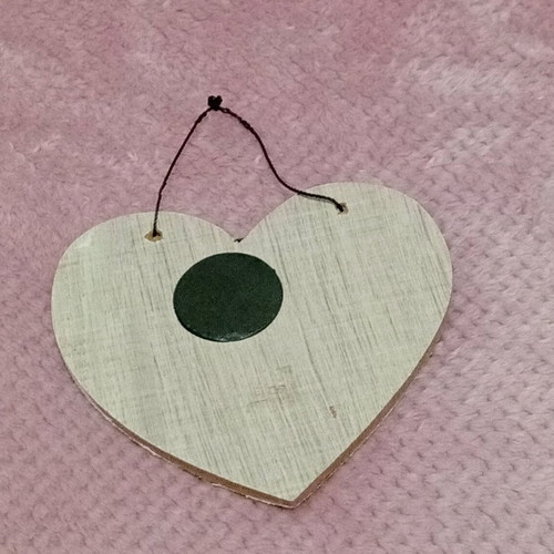Easter decoration handmade wooden heart-shaped new