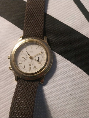 Citizen Noblia Triple Calendar men's quartz watch used QX 5132 6355-Y53725