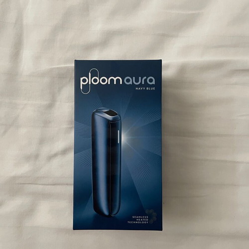 Ploom Aura device new, navy with 3 Evo Burgundy packs