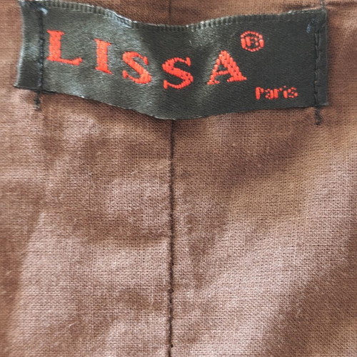 Brown chocolate corset blouse, new, 100% cotton, Parisian