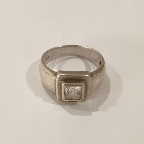 Silver ring 925 used, size 14 or 54