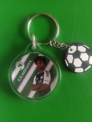 Μπρελόκ ΠΑΟ Ερίκ Πάλμερ Μπράουν καινούργιο στρογγυλό