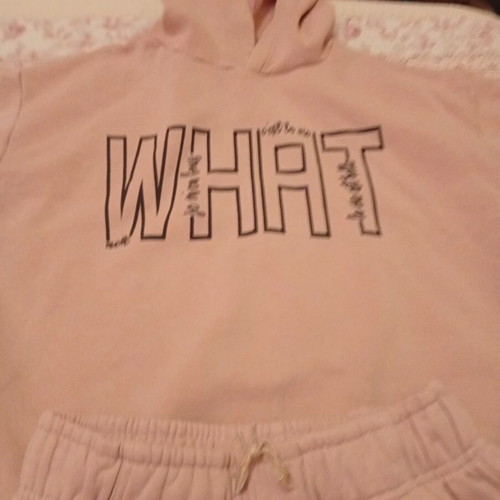 Girls' sportswear set like new, pink, sizes 134-140 cm