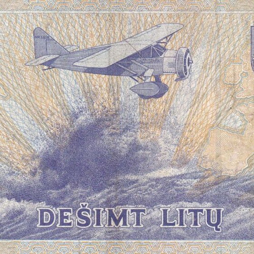 Lithuanian banknote used
