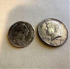 2 όμορφα ασημένια νομίσματα !!!