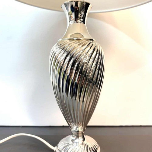 Silver lamp striped new with 925 hallmark