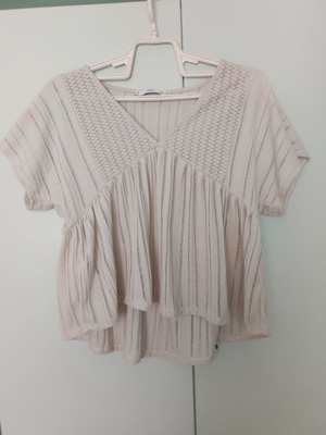 Mango beige lightweight t-shirt, like new, small size