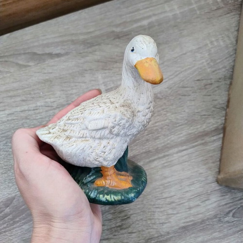 Ceramic decorative duck figurine like new, 13 cm tall