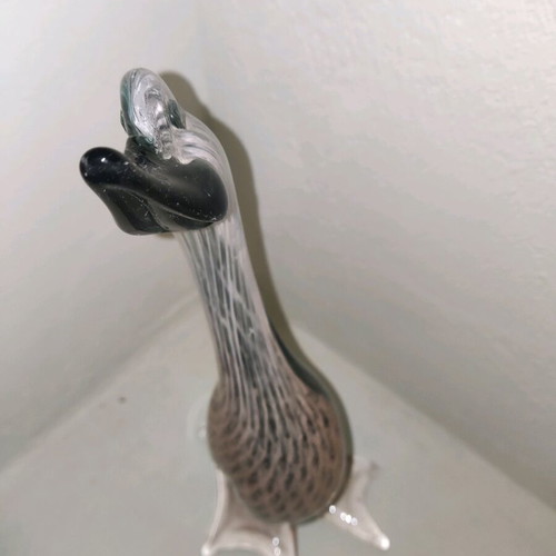 Murano large swan 32 cm like new, crystal decoration