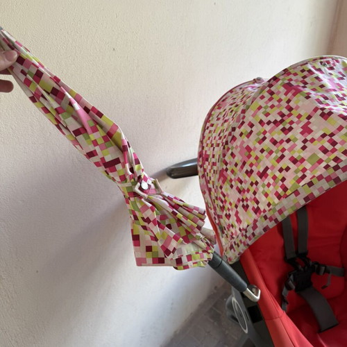 Stokke Baby Stroller 2-in-1 with Carrycot, like new, red