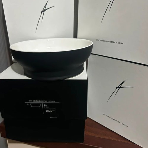 Ra Bowl Set of 2 by Ann Demeulemeester for Serax, new, luxury box