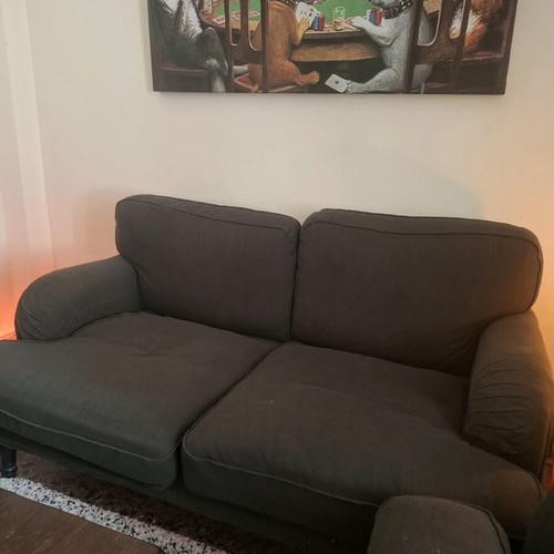 IKEA STOCKSUND two-seater sofa like new in dark green