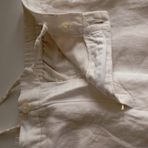 Zara women's linen pants size S, white