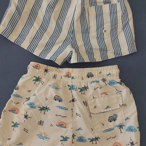 Zara boys' swimwear size 3 years like new, colorful turquoise