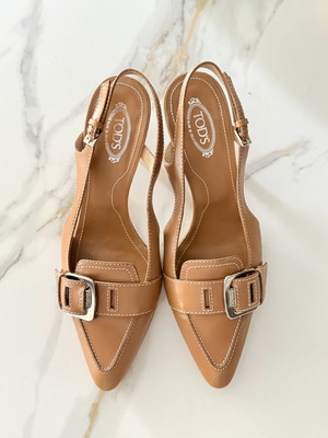 Tod's heels like new, beige, size 37.5