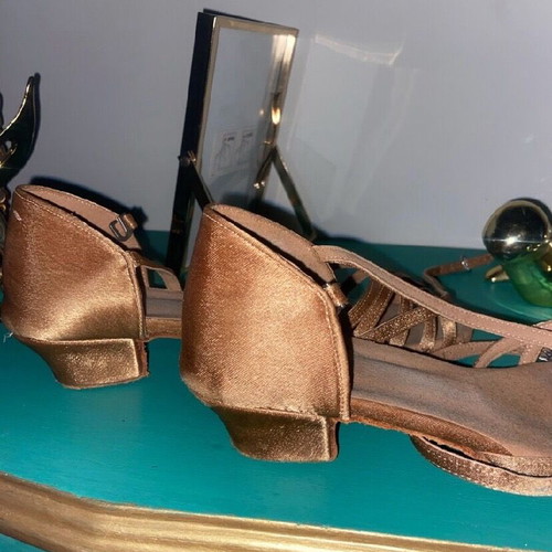 Latin heels like new, beige and brown, sizes 37.5-38