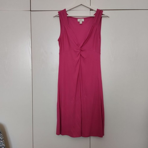 Ann Taylor midi dress small medium like new, pink