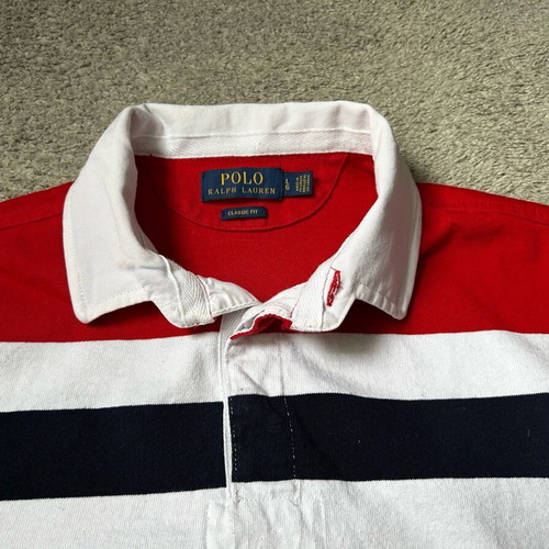 Polo Ralph Lauren rugby white and red, like new, size L