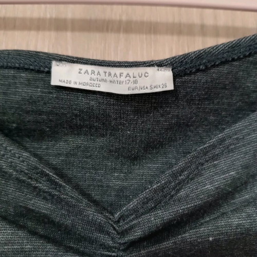 Zara dress slim fit dark gray size S like new