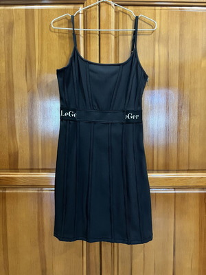 LeGer Black Elastic Dress New