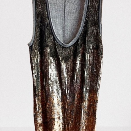 Atos Lombardini dress with sequins new, medium, multicolor