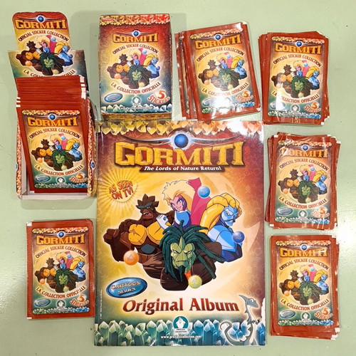 Gormiti The Lords Of Nature Return sticker album with 115 packs