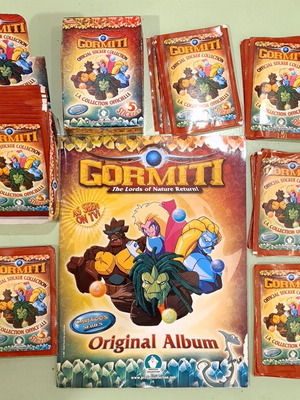 Gormiti The Lords Of Nature Return sticker album with 115 packs