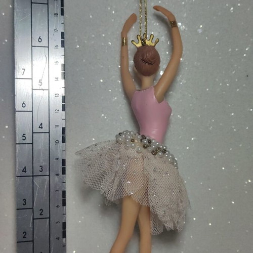 Pink ballerina hanging ornament
