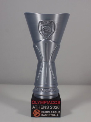 Κύπελλο Ολυμπιακού Ευρωλίγκα 2026 συλλεκτικό με βάση, καινούργιο