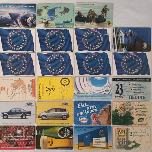 Phone cards used collectible, 119 different