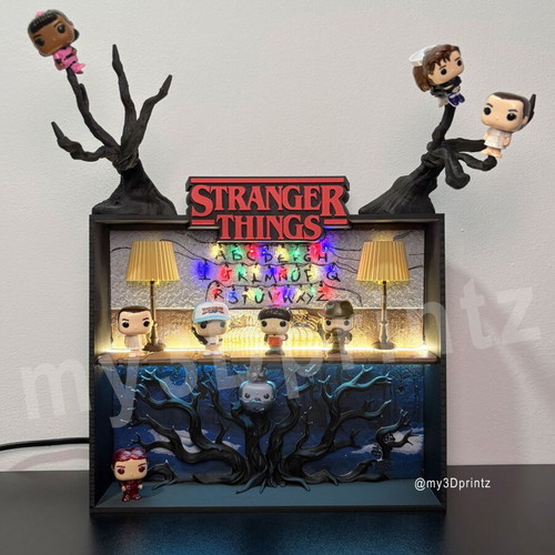Stranger Things Funko Pop! Base with dual lighting and handmade diorama
