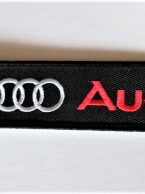 Audi μπρελόκ υφασμάτινο κεντητό καινούργιο, σετ 2 τεμαχίων