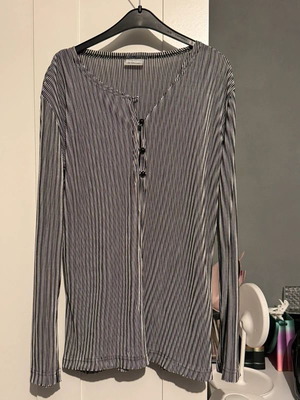 3 Suisses black and white striped blouse, size XL 42 14