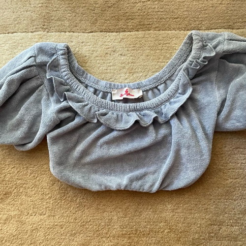 SugarFree crop top like new, grey, for girls 10-11 years