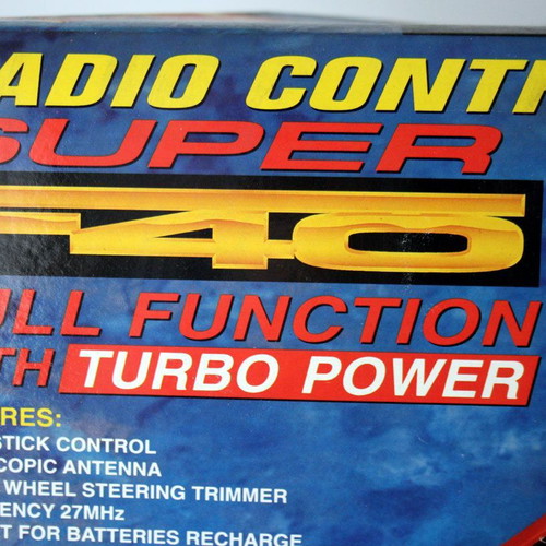Vintage Porsche F40 Super Racer remote control 1:16 new Well Tech