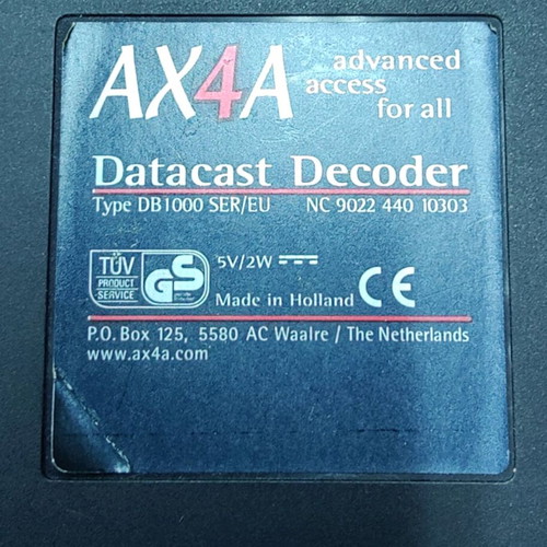 DB1000 AX4A decoder used