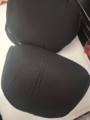 Car headrest covers, set of 2, black
