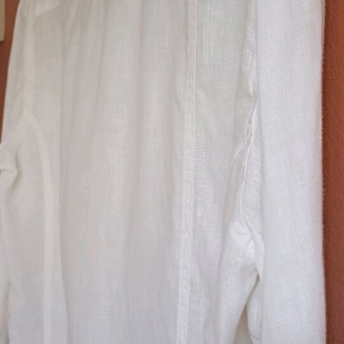 Reporter men's linen shirt white like new, size L