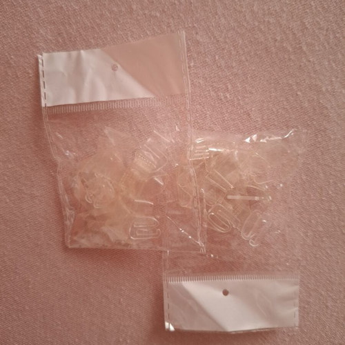 Transparent straps new, set of two