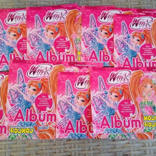 Winx Club 2017 Sticker Album Pack of 4 Rare Collectible Sheets Like New