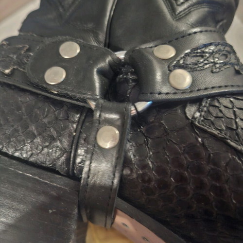 Vintage Python Sancho Cowboy Boots like new, size 44, black