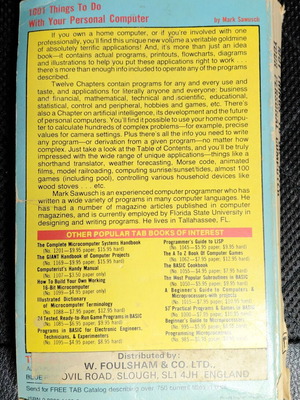 1001 Things to Do with Your Personal Computer book used, English