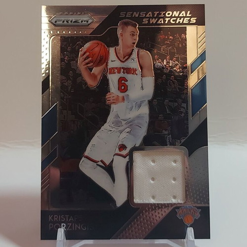 Panini Prizm Sensational Swatches Kristaps Porzingis jersey card new