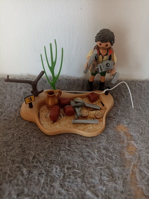 Playmobil The Archaeologist collectible, like new