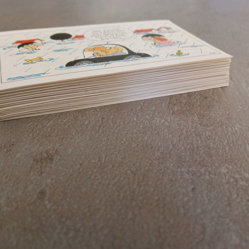 Karelia caricature cards used, 1997 box, 70 pieces