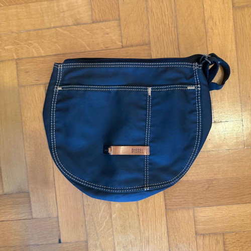 Diesel handbag with denim pockets, new, blue