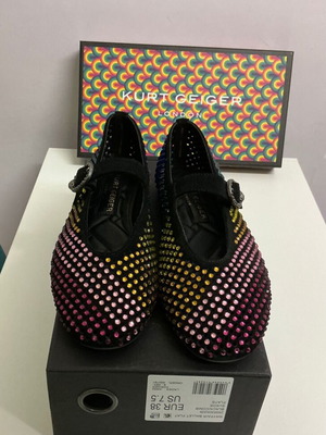 Kurt Geiger Mayfair Ballet Flats like new, multicolor